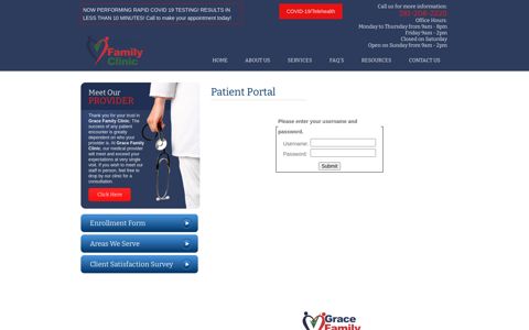Patient Portal - Grace Family Clinic