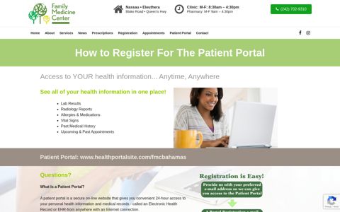 How to Register For The Patient Portal – Family Medicine Center