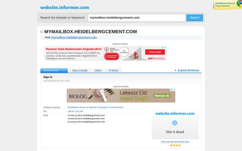 mymailbox.heidelbergcement.com at Website Informer. Sign ...
