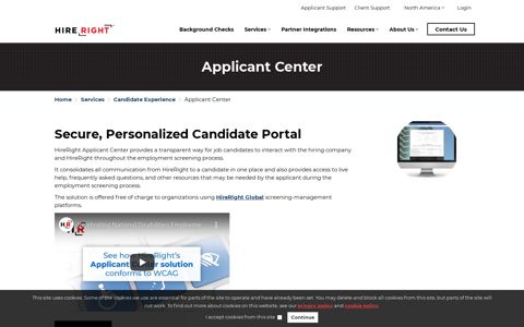 Applicant Center | HireRight