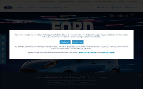 Ford AT: Die offizielle Homepage von Ford Österreich