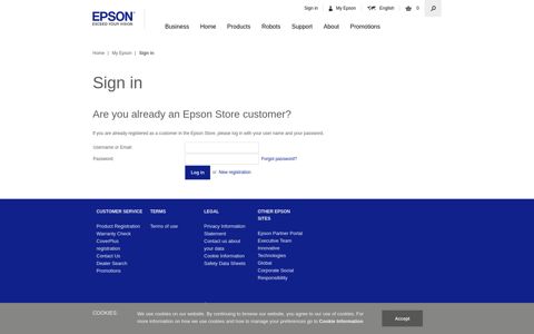 Sign in - Epson - Epson EU