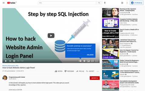 How to hack Website Admin Login Panel - YouTube