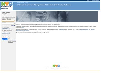 Welcome to the New York City Department of Education's ...