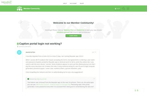 Captive portal login not working? - Questions & Answers ...