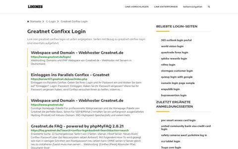 Greatnet Confixx Login | Allgemeine Informationen zur Anmeldung