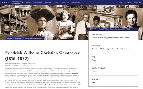 Gerstäcker, Friedrich Wilhelm Christian - Encyclopedia of ...