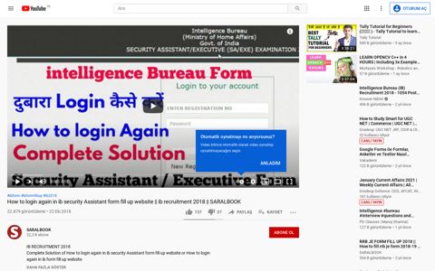 How to login again in ib security Assistant form fill up website ...