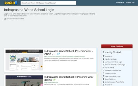 Indraprastha World School Login - Loginii.com
