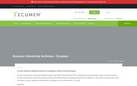 Ecumen University Archives - Ecumen
