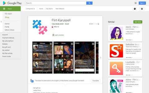 Flirt-Karussell - Apps on Google Play