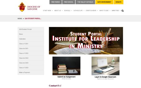ILM Student Portal - Diocese of San Jose