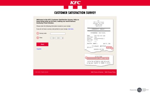KFC Customer Satisfaction Survey - Welcome