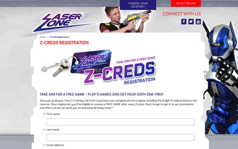 LaserZone Z-Creds Rewards - LaserZone - It's a BLAST!