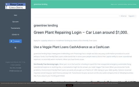 Green Tree Repairing Login - Green Tree Loans - Clinica Rosa Casas
