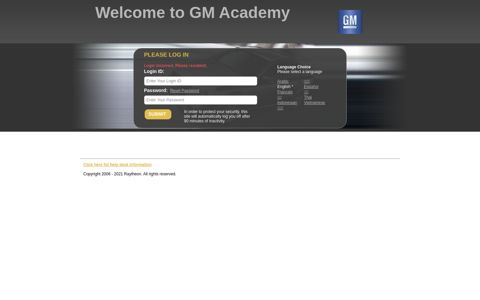 please log in - GM Academy