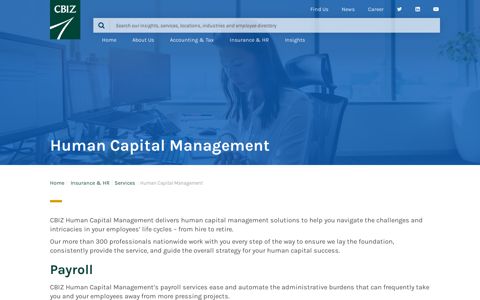 CBIZ Human Capital Management | CBIZ, Inc.