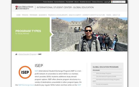 ISEP | SDSU - International Student Center