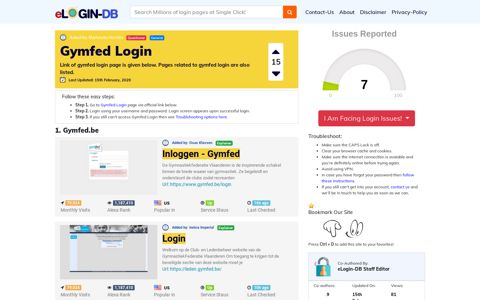 Gymfed Login - A database full of login pages from all over the ...