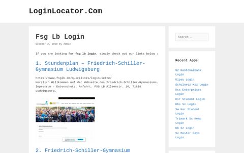 Fsg Lb Login - LoginLocator.Com