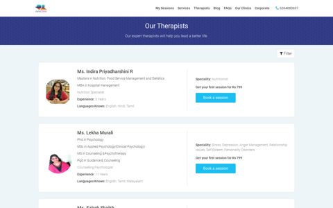 Find a therapist Online, psychiatrist, counselor ... - Juno.Clinic