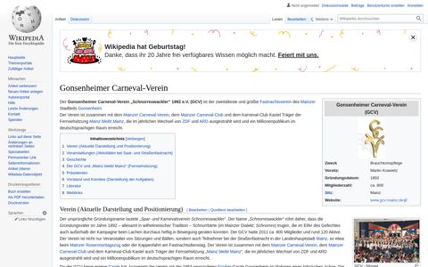 Gonsenheimer Carneval-Verein – Wikipedia