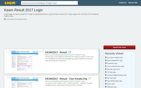 Keam Result 2017 Login - Loginii.com