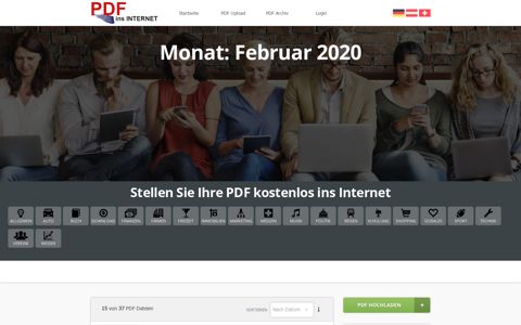 Februar 2020 – PDF kostenlos ins Internet hochladen