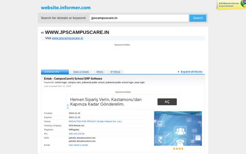 jpscampuscare.in at WI. Entab - CampusCare®| School ERP ...