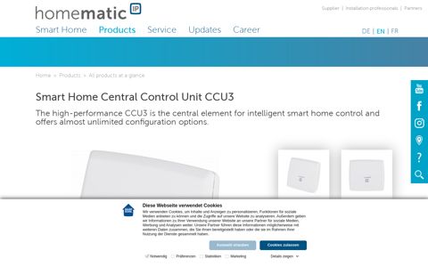 Smart Home Central Control Unit CCU3 - Homematic IP