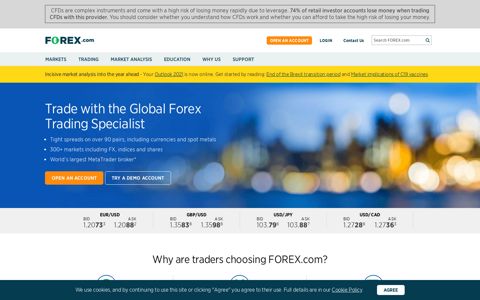 Forex Trading Online | FX Markets | Currencies, Spot Metals ...