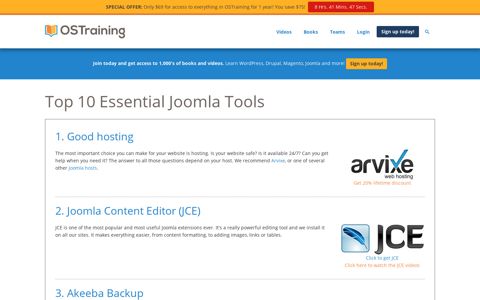 Top 10 Essential Joomla Tools - OSTraining