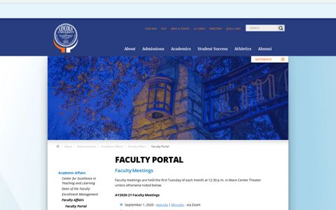 Faculty Portal | Lincoln University
