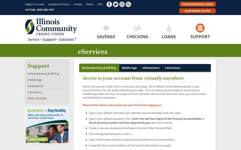eServices - Illinois Community Credit Union