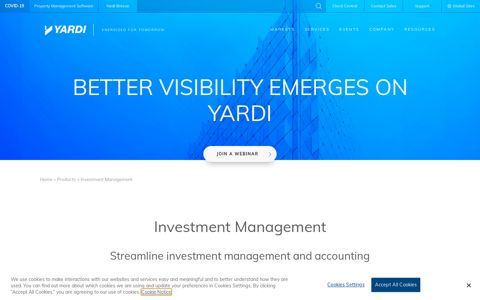 Investment Management – Yardi Systems Inc.