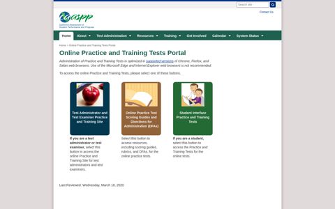 Online Practice and Training Tests Portal - caaspp