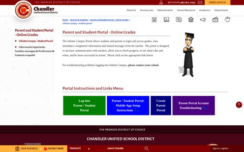 Parent and Student Portal - Online Grades / Infinite Campus ...