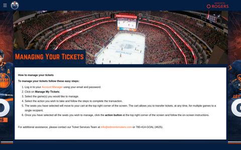 Managing Your Tickets | Edmonton Oilers - NHL.com