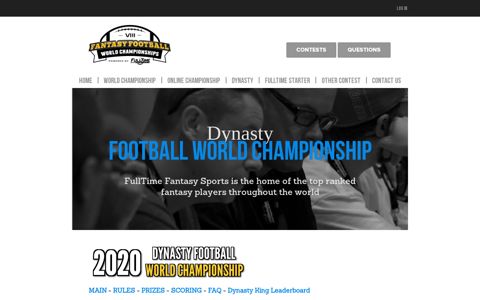 Dynasty Football World Championships - FullTime - Fantasy ...