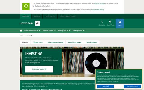 Share Dealing | Investing | Lloyds Bank