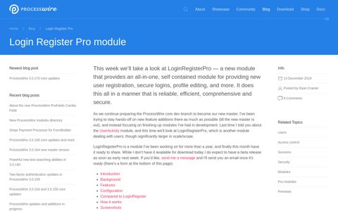 Login Register Pro - ProcessWire