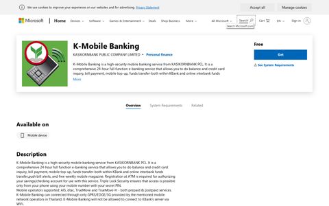 Get K-Mobile Banking - Microsoft Store