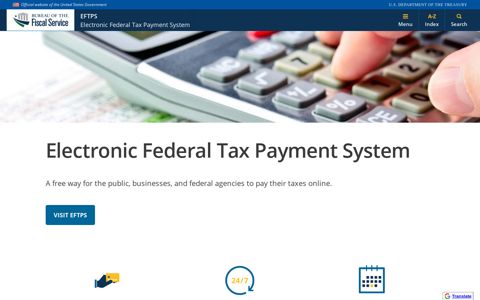 EFTPS - Electronic Federal Tax Payment System - Bureau of ...