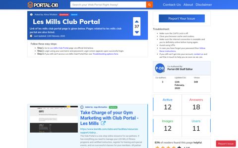 Les Mills Club Portal