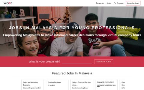 Jobs in Malaysia | Companies with Great Culture | WOBB
