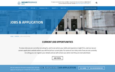 Jobs & Application | MI5 - The Security Service