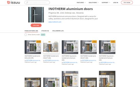INOTHERM aluminium doors - Issuu