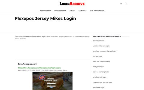 Flexepos Jersey Mikes Login - Sign in to Your Account