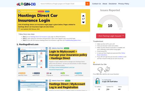 Hastings Direct Car Insurance Login