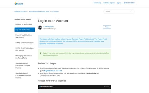 Log in to an Account – Illuminate Education